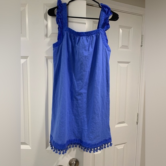 Blue Summer Dress with Tassels ☀️ - Picture 4 of 5